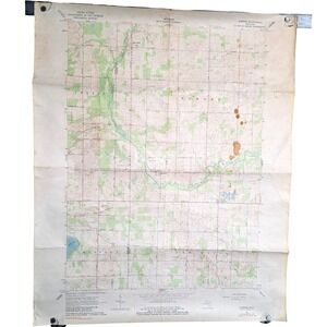 Vintage 1965 USGS Topographic Map Sumner Michigan Montcalm County 7.5 Minute